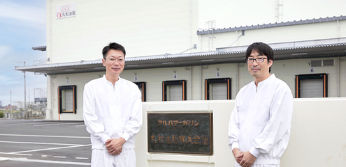 丸和油脂株式会社　菅原様、越路様、棚橋様