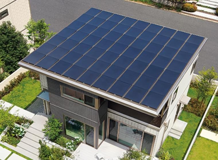 セキスイハイムの太陽光パネル設置事例1