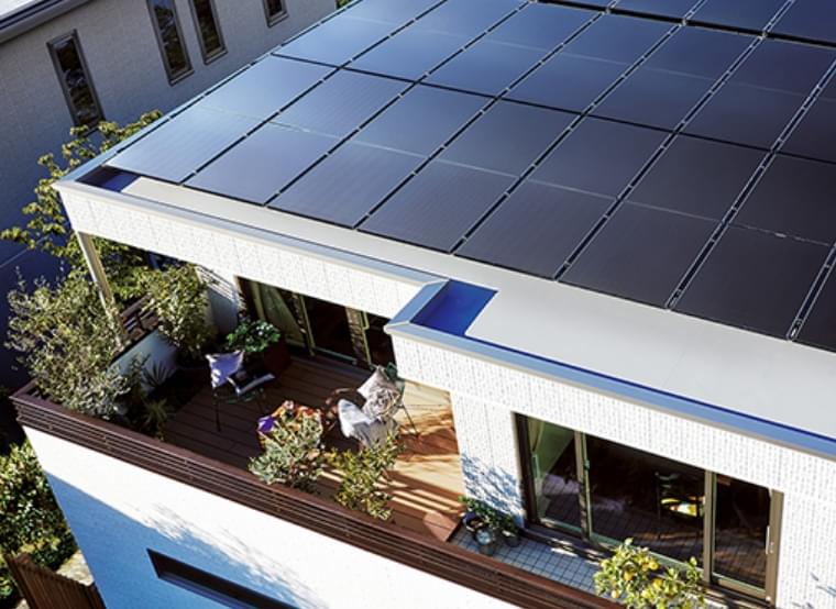 トヨタホームの太陽光パネル設置事例1