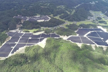 SF赤磐太陽光 発電所 設置後の遠隔写真